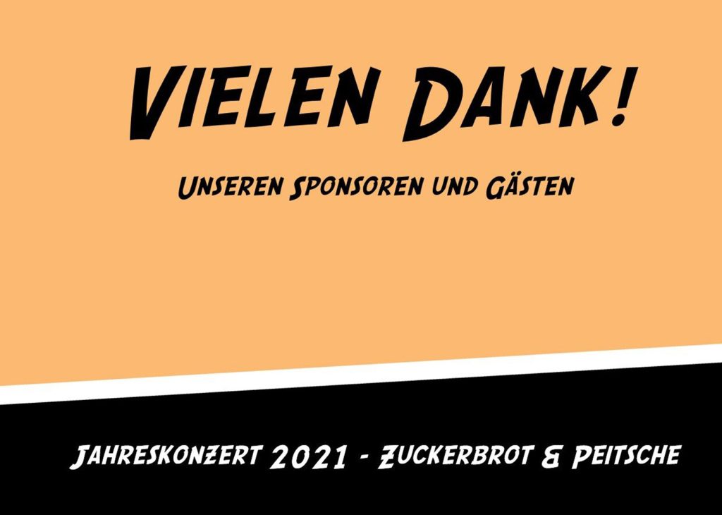 Read more about the article Jahreskonzert 2021 „Zuckerbrot und Peitsche“